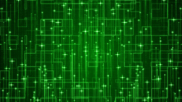 科技线条网格格子活动绿色背景