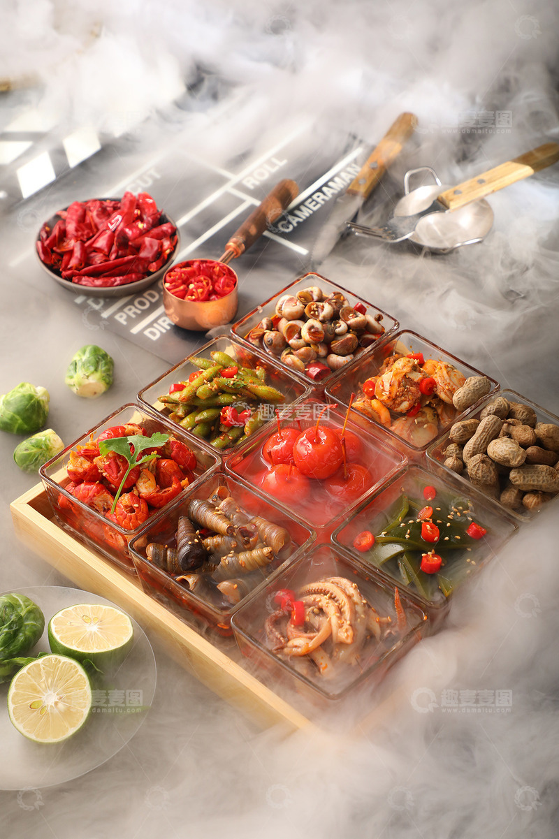 高清大图下载【趣麦麦图】裤辣捞汁小海鲜1