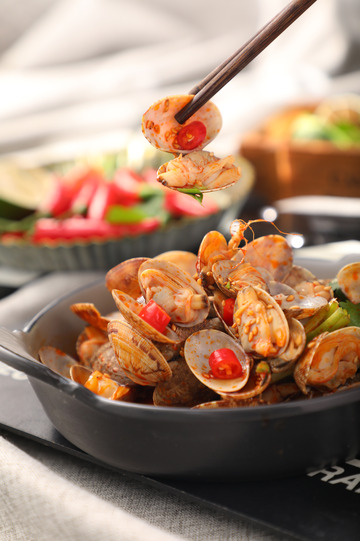 辣拌花蚬子凉菜