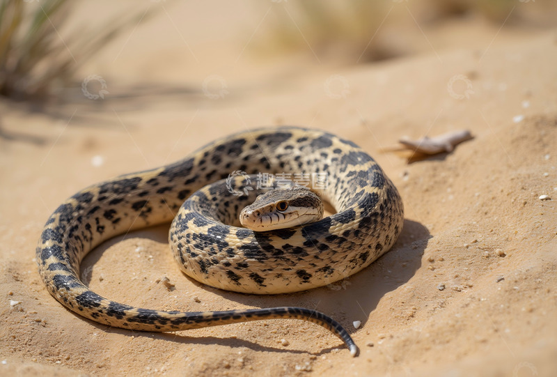 高清大图下载【趣麦麦图】西部菱背响尾蛇