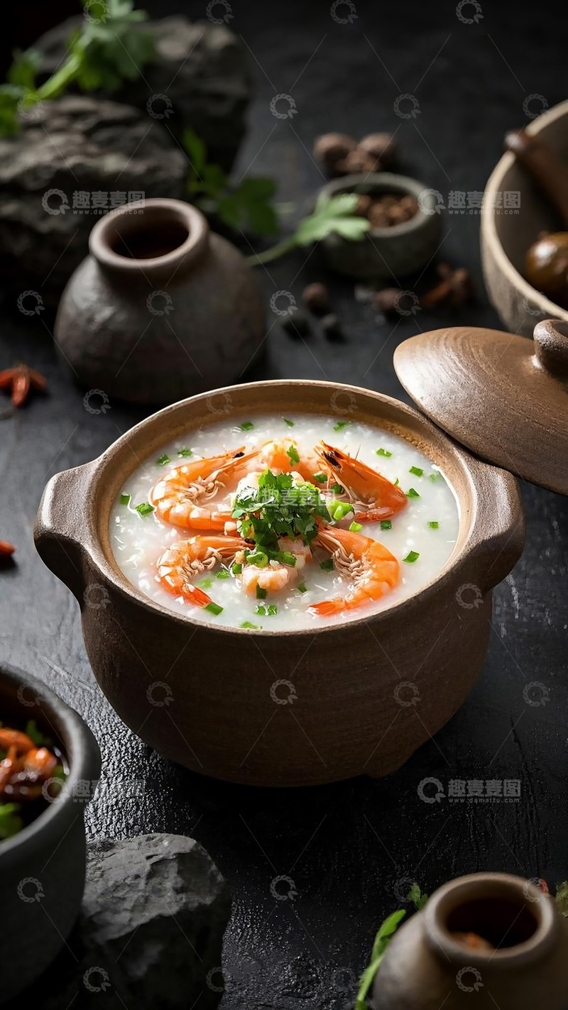 高清大图下载【趣麦麦图】潮汕砂锅粥实拍