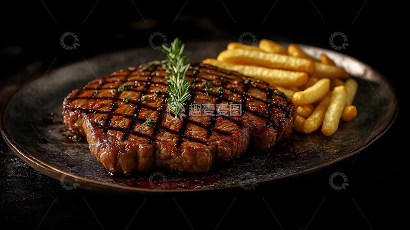 高清大图下载【趣麦麦图】美味烧烤牛肉烤肉美食摄影图1