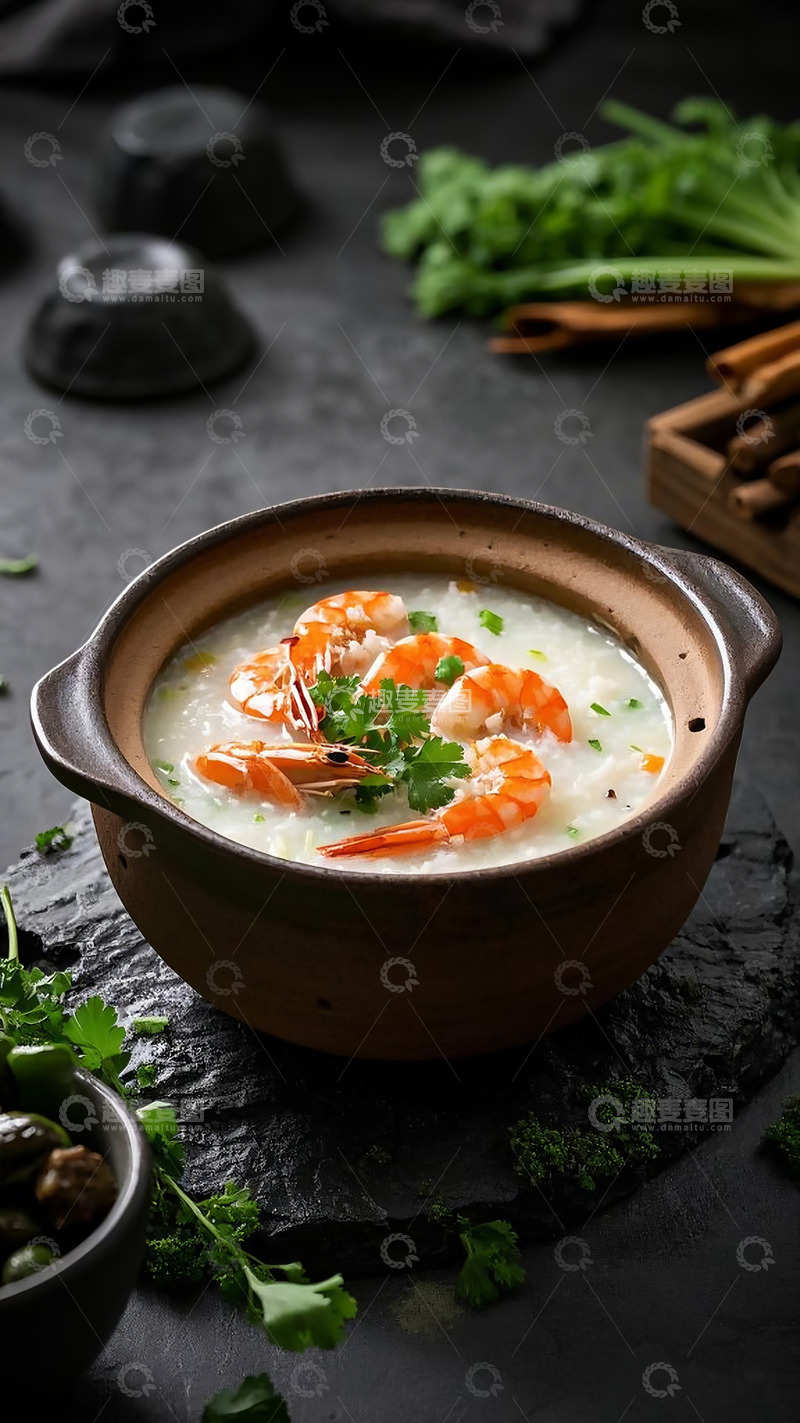 高清大图下载【趣麦麦图】拍摄潮汕砂锅粥