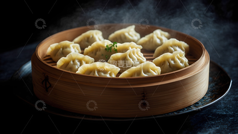 高清大图下载【趣麦麦图】美食蒸饺饺子摄影图