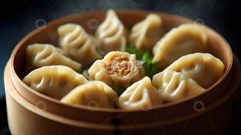 高清大图下载【趣麦麦图】美食蒸饺饺子摄影图1