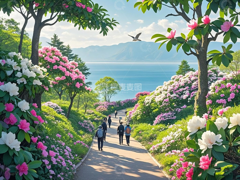 高清大图下载【趣麦麦图】春日海边美景