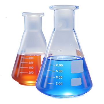 3D磨砂质感药剂量杯立体医学图标