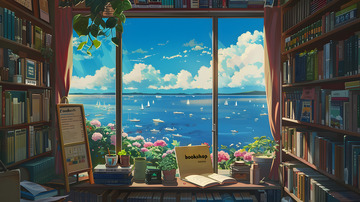 海边的图书馆