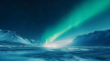 自然奇观北极光