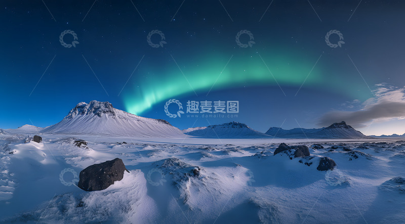 高清大图下载【趣麦麦图】自然奇观北极光2