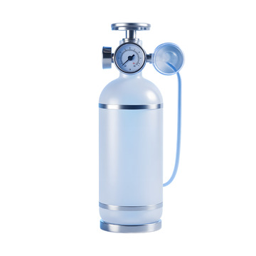 磨砂质感3d立体氧气瓶医学图标