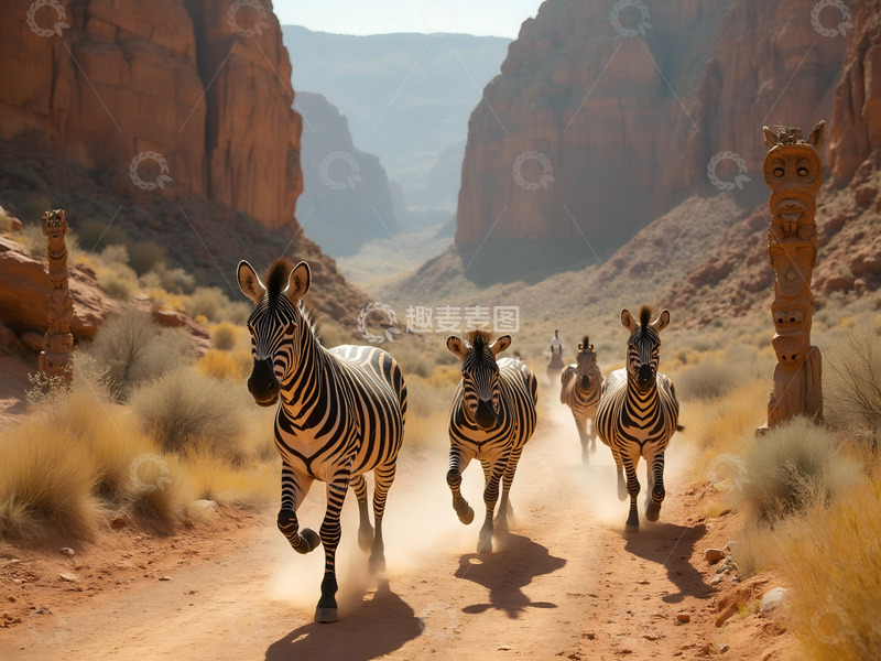 高清大图下载【趣麦麦图】阿帕卢萨斑马 