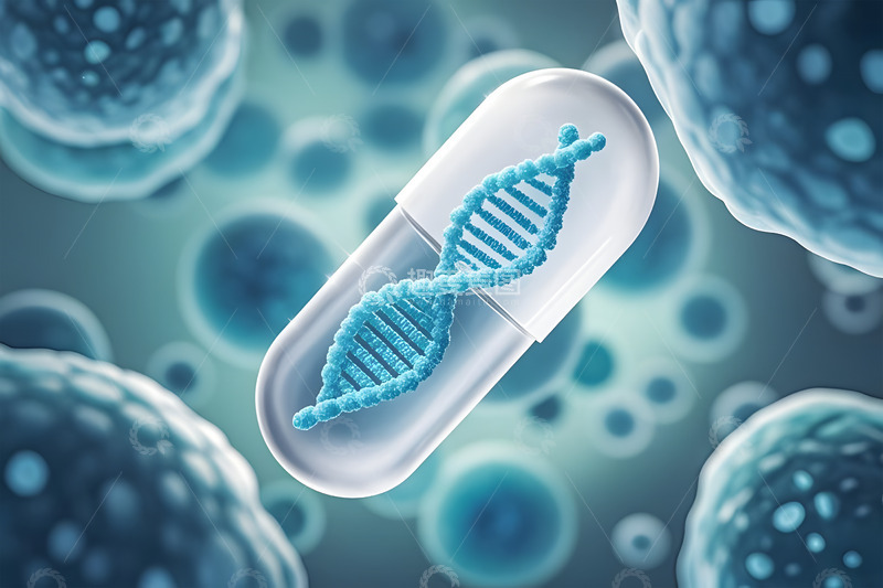 高清大图下载【趣麦麦图】细胞结构微生物研究DNA分子医学摄影