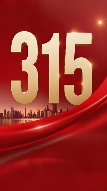 315消费者权益日红色金字背景图1