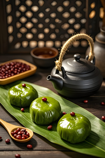 传统青团清明节美食摄影2