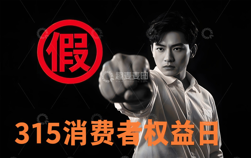 315打假人物摄影图