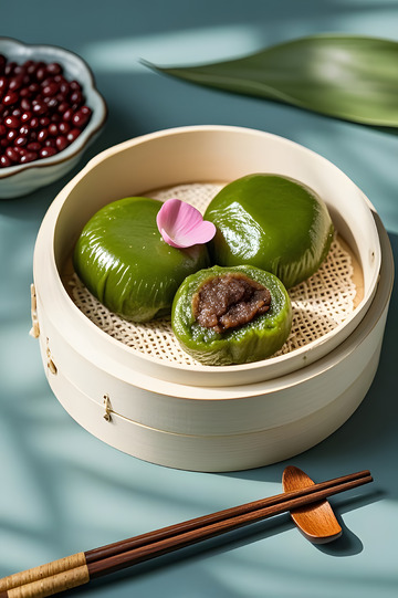 传统青团清明节美食摄影7