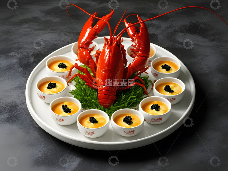 高清大图下载【趣麦麦图】中国菜龙腾四海龙虾摄影图