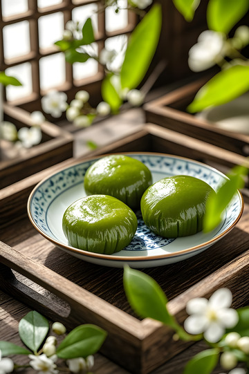 传统青团清明节美食摄影3