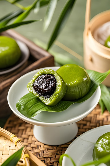 传统青团清明节美食摄影