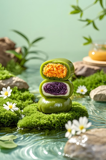 清明节美食青团摄影图3