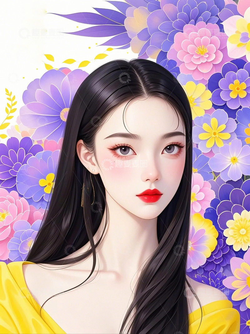 高清大图下载【趣麦麦图】时尚女孩人物素材1