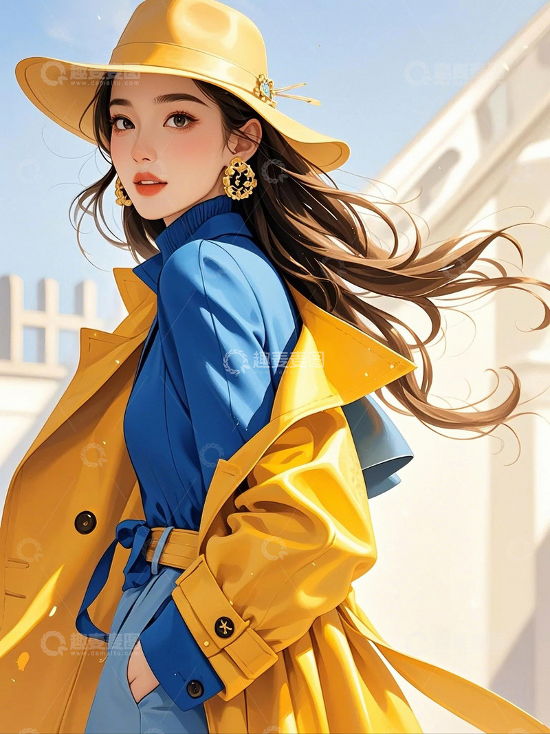 高清大图下载【趣麦麦图】时尚女孩人物素材5