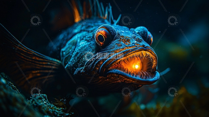 高清大图下载【趣麦麦图】深海怪鱼特写