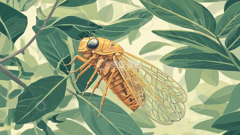高清大图下载【趣麦麦图】蝉