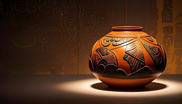 精美古陶罐文物古董摄影图2