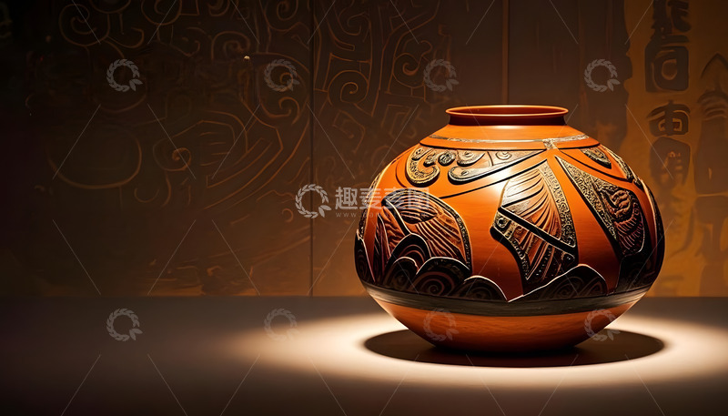 高清大图下载【趣麦麦图】精美古陶罐文物古董摄影图2