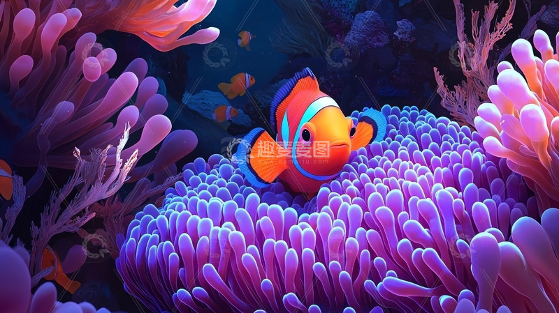 高清大图下载【趣麦麦图】珊瑚礁鱼类
