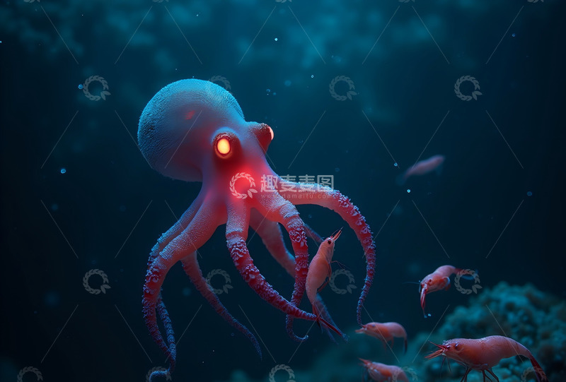 高清大图下载【趣麦麦图】吸血鬼章鱼诱敌