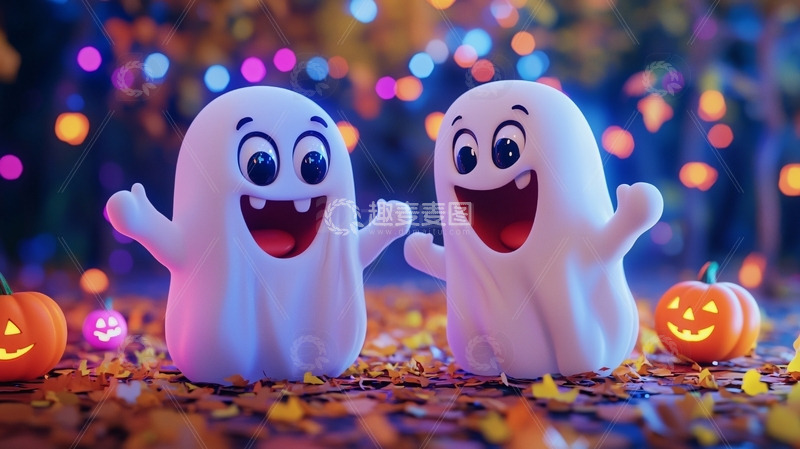高清大图下载【趣麦麦图】卡通鬼魂