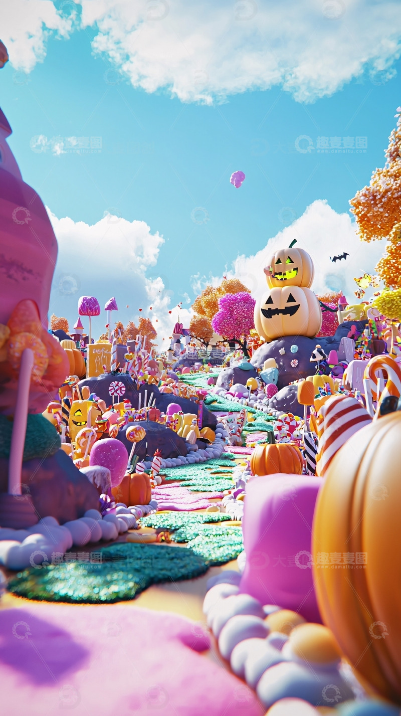 高清大图下载【趣麦麦图】梦幻糖果世界
