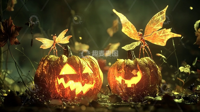 高清大图下载【趣麦麦图】南瓜灯