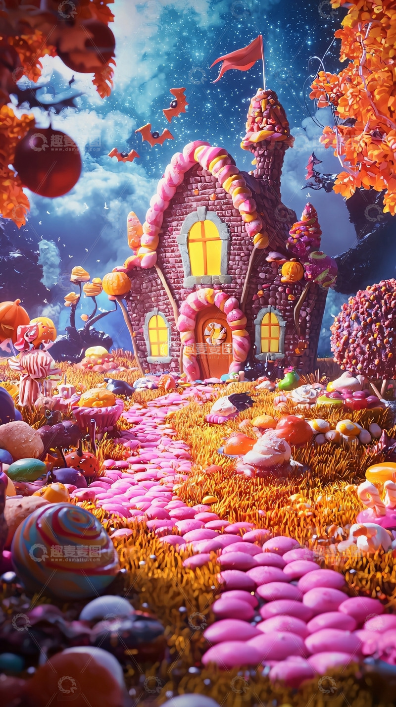 高清大图下载【趣麦麦图】糖果屋