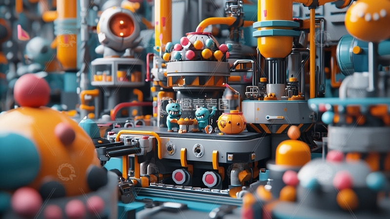 高清大图下载【趣麦麦图】未来工厂