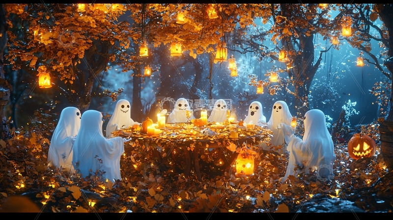 高清大图下载【趣麦麦图】幽灵聚会