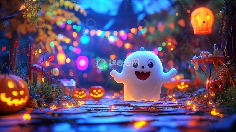 高清大图下载【趣麦麦图】卡通鬼魂