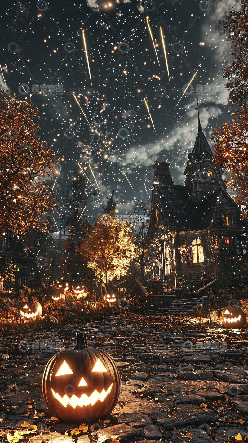 高清大图下载【趣麦麦图】万圣节南瓜灯4