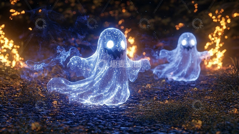 高清大图下载【趣麦麦图】蓝光幽灵