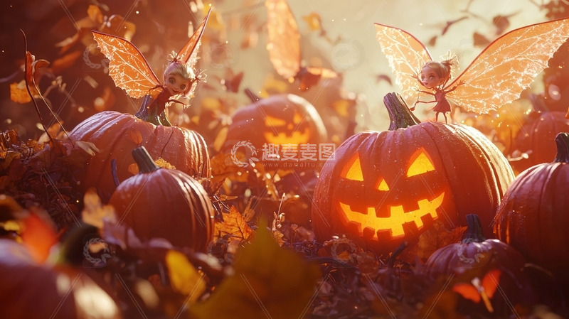 高清大图下载【趣麦麦图】南瓜灯