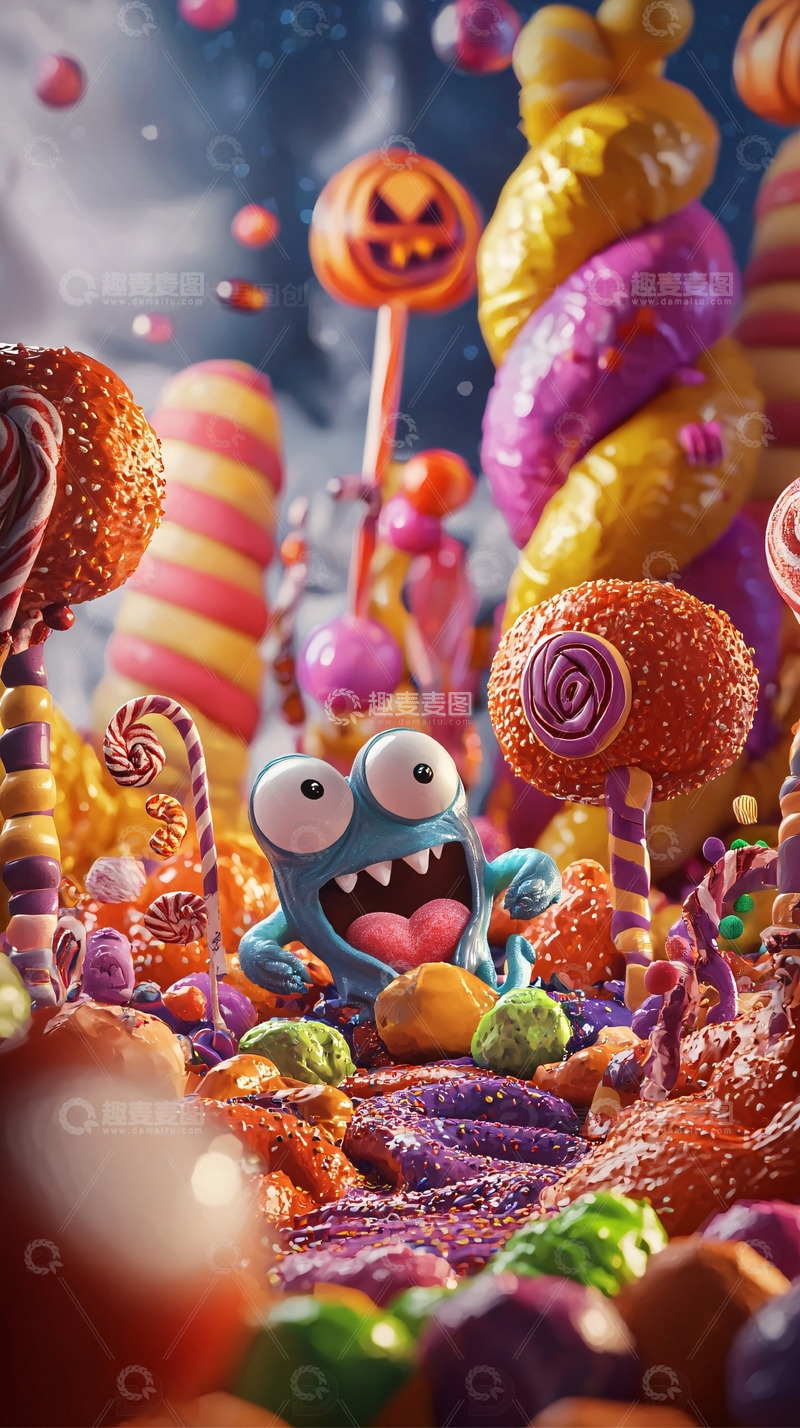 高清大图下载【趣麦麦图】糖果世界