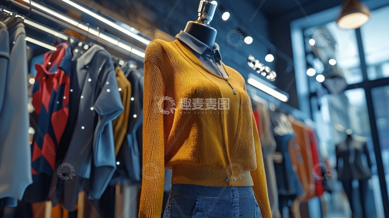 高清大图下载【趣麦麦图】高端服装店陈列