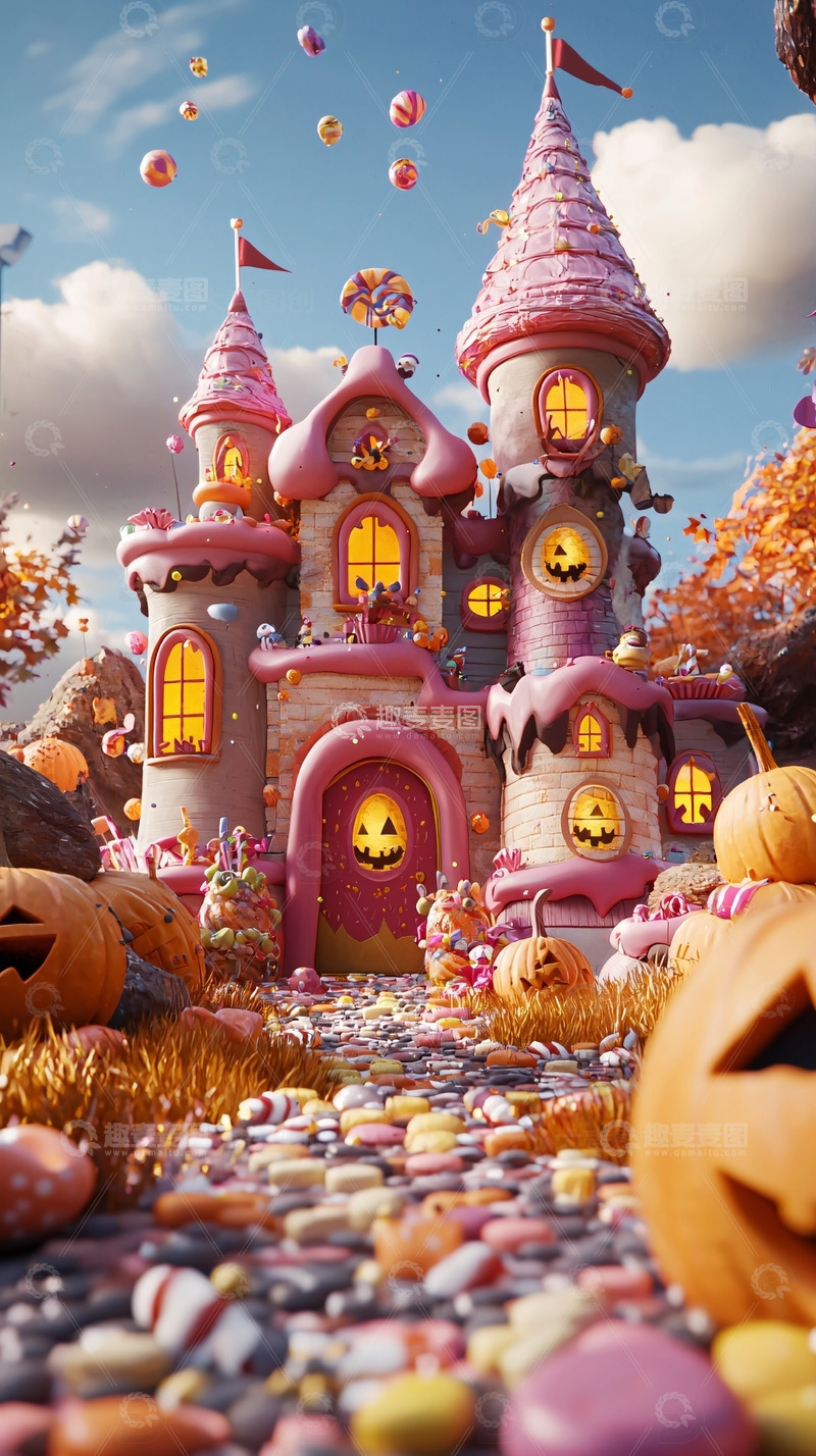 高清大图下载【趣麦麦图】梦幻糖果城堡