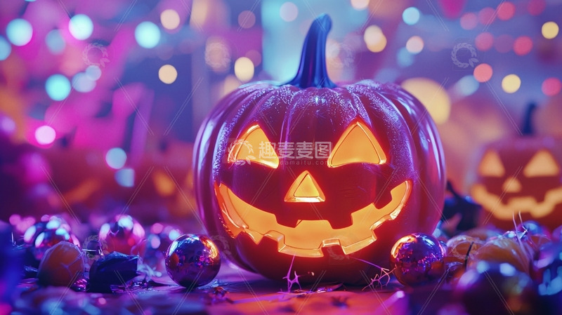 高清大图下载【趣麦麦图】万圣节南瓜灯9