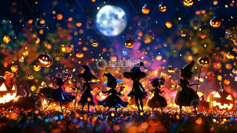 高清大图下载【趣麦麦图】万圣节派对
