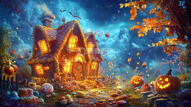 高清大图下载【趣麦麦图】糖果屋