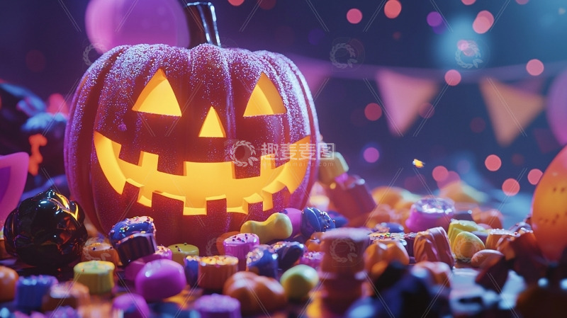 高清大图下载【趣麦麦图】南瓜灯